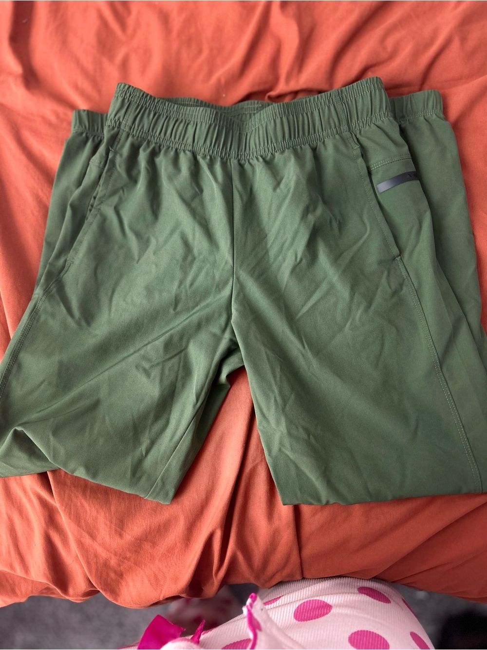 Athletic Works Olive Green Men's Jogger Shorts